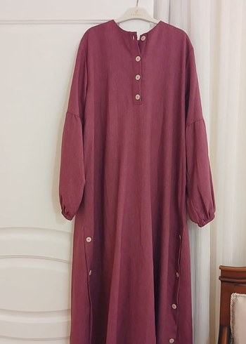 46 Beden bordo Renk boydan elbisr