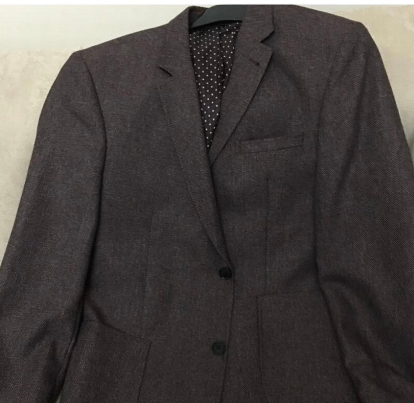 Kahve rengiErkek Ofis Takım Elbise Ceketi - Görsel 2