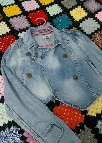 Mango Acik Mavi Denim Ceket