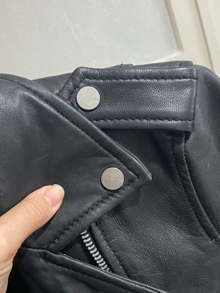 Gerçek Deri Biker Ceket - Görsel 4