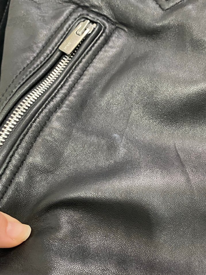 Gerçek Deri Biker Ceket - Görsel 5