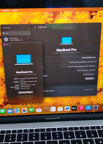 Temiz Sorunsuz Macbook Pro 2017 Retina - Görsel 6