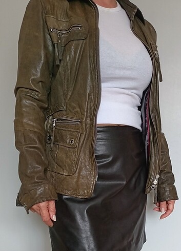 m Beden haki Renk Derimod vintage mont