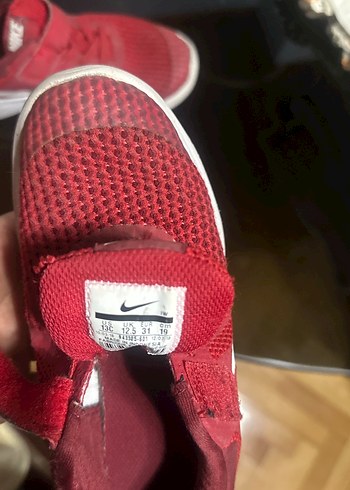 31 Beden kırmızı Renk Kız erkek Çocuk Kırmızı Nike Spor Ayakkabı