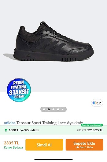 Adidas tensaur ayakkabı