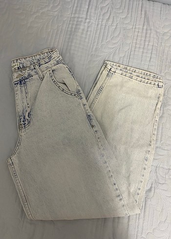 Buz mavi Kadın Baggy Kot Pantolon