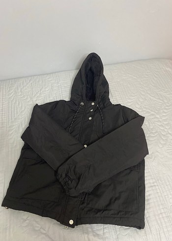 Kadın siyah şişme mont - Görsel 2