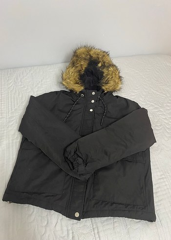 Kadın siyah şişme mont - Görsel 6