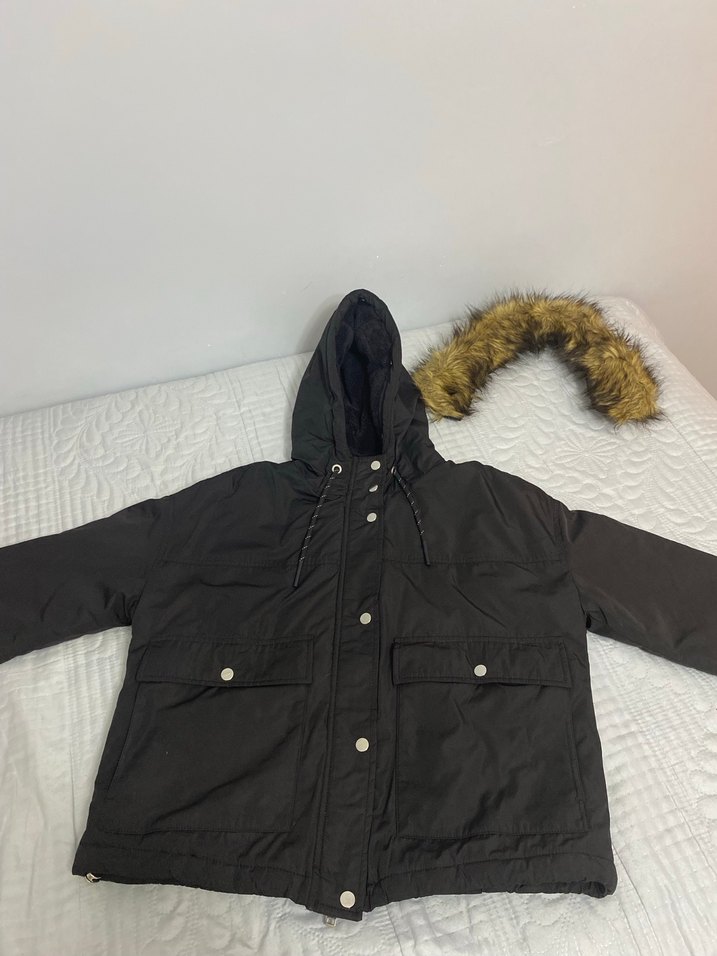 Kadın siyah şişme mont - Görsel 3