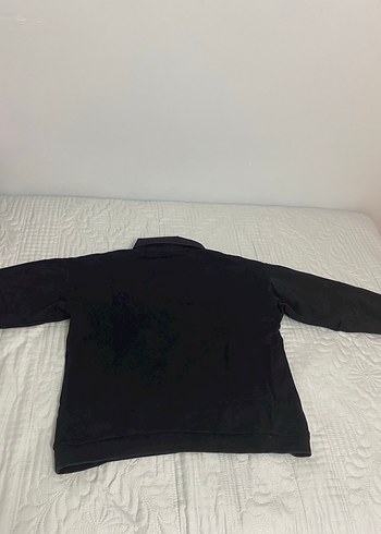 Yargıcı Siyah Gömlek Yaka Kadın Sweatshirt - Görsel 4