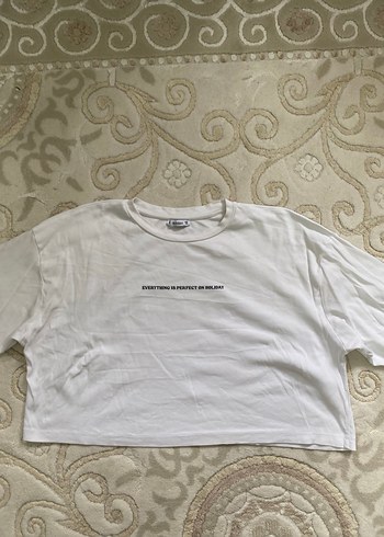 Beyaz Baskılı Uzun Kollu Kadın sweatshirt - Görsel 3