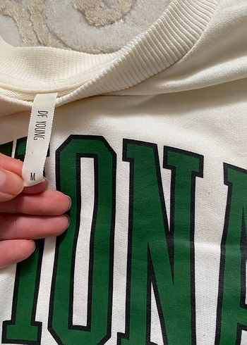 Defacto Kadın Bej Baskılı Sweatshirt - Görsel 2