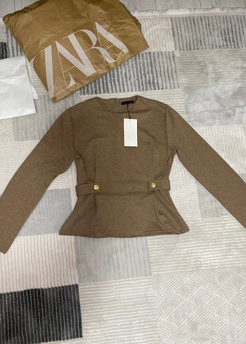 Zara kadın düğmeli fitilli top - Görsel 3