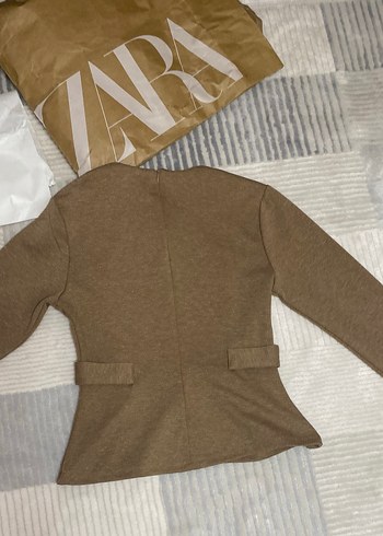 Zara kadın düğmeli fitilli top - Görsel 5