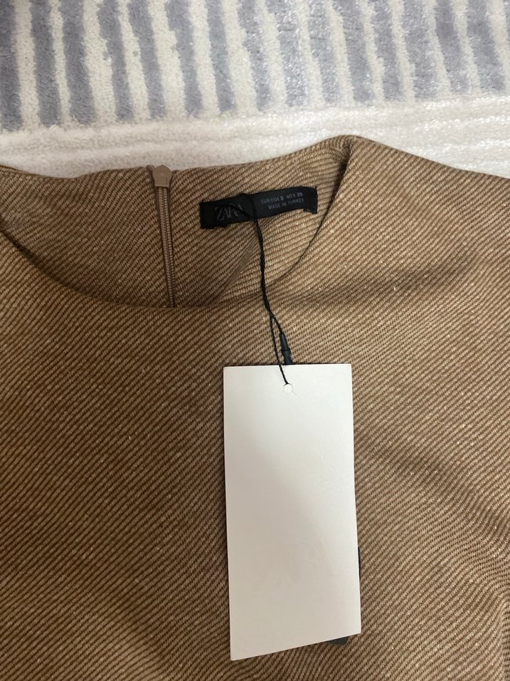 Zara kadın düğmeli fitilli top - Görsel 4