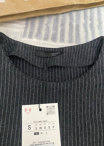 Zara kadın çizgili bluz - Görsel 6