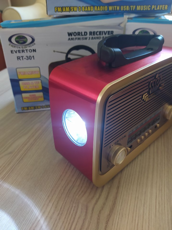 Renkli Retro FM/AM/SW Radyo USB/TF Çalar - Görsel 2