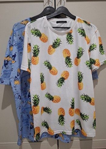 Koton ANANAS VE ÖRDEK BASKILI TİŞÖRT