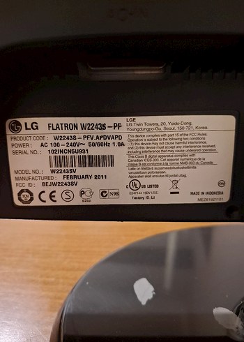 Siyah LG Bilgisayar Monitörü - Görsel 7