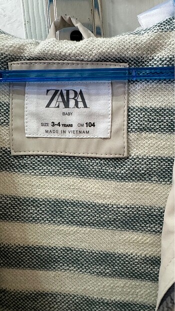 4 Yaş Beden Orjinal unisex Zara çocuk trençkot/yağmurluk