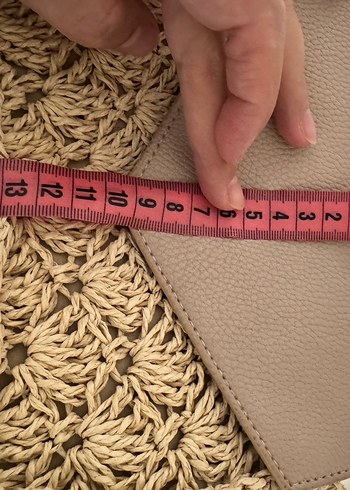 Diğer Nakışlı Örgü Bej Kadın Bel Çantası