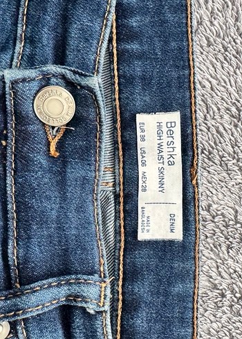 Bershka Lacivert Kadın jean - Görsel 4