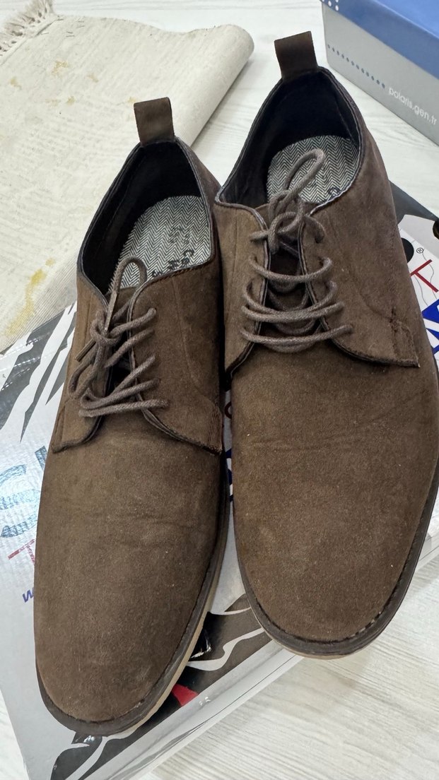 Kahverengi(acı kahve) Süet Erkek Klasik Ayakkabı - Görsel 5