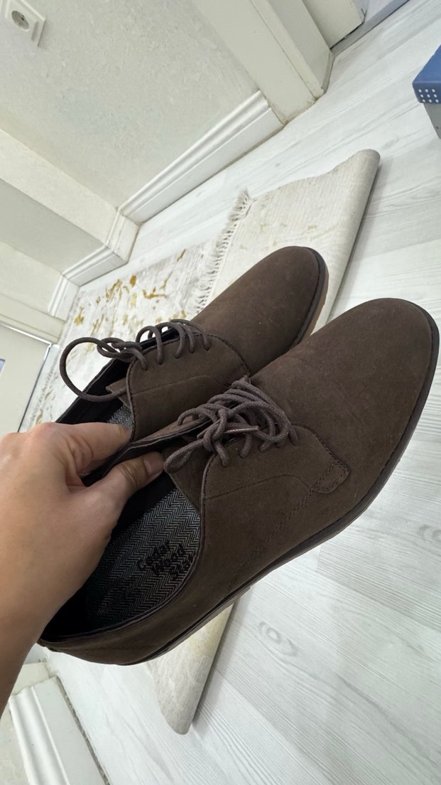 Kahverengi(acı kahve) Süet Erkek Klasik Ayakkabı - Görsel 2