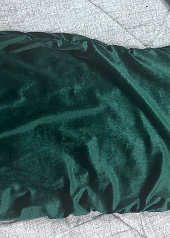 Parlak Yeşil Tek Omuz Drapeli Midi Elbise - Görsel 6