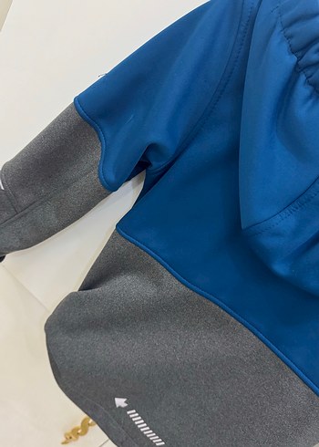 Erkek Çocuk Mavi Gri Fermuarlı Ceket - Görsel 5