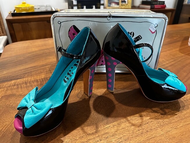 Vintage el yapımı tasarım ayakkabı - Görsel 10