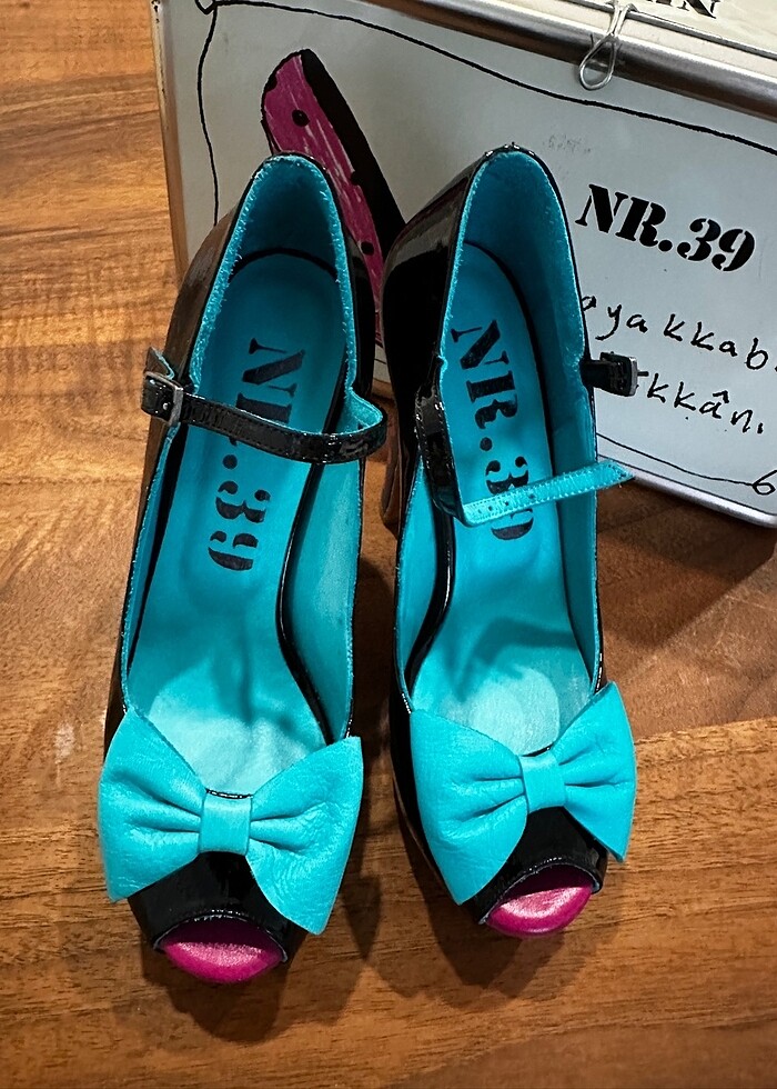 Vintage el yapımı tasarım ayakkabı - Görsel 2