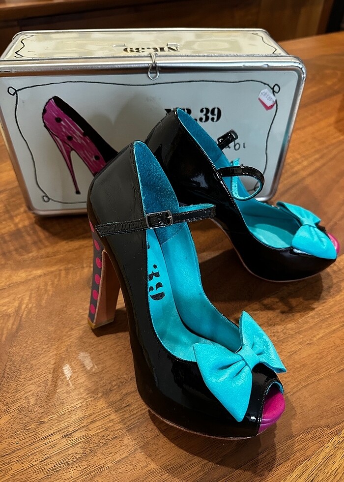 Vintage el yapımı tasarım ayakkabı - Görsel 5