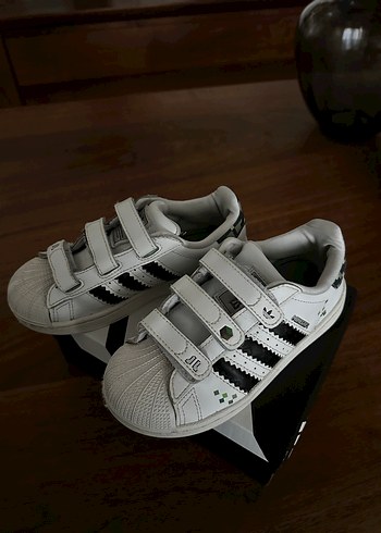 Erkek Çocuk Beyaz Adidas Velcro Spor Ayakkabı - Görsel 4