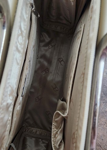 Beyaz Deri Kadın Çanta - Görsel 5