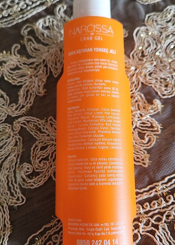 Narcissa L-Carnitine İçeren Sıkılaştırıcı Yengeç Jeli - Görsel 4