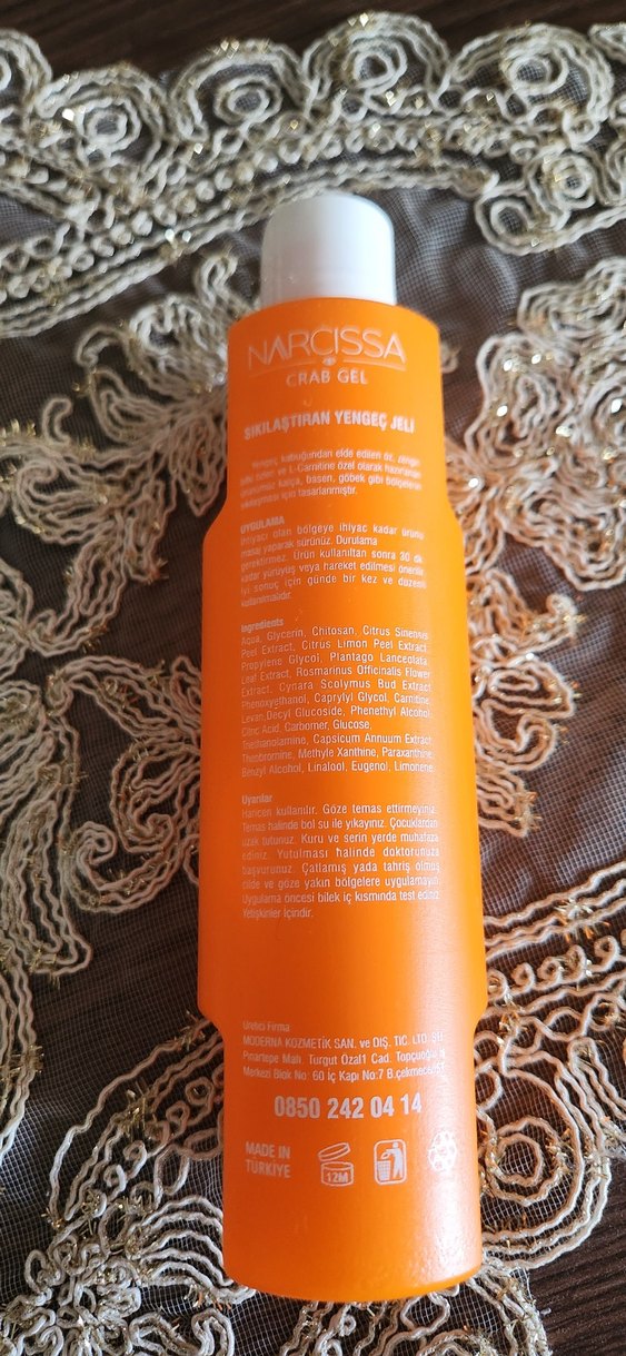 Narcissa L-Carnitine İçeren Sıkılaştırıcı Yengeç Jeli - Görsel 4