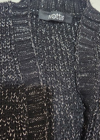 Siyah simli Kadın hırka - Görsel 4