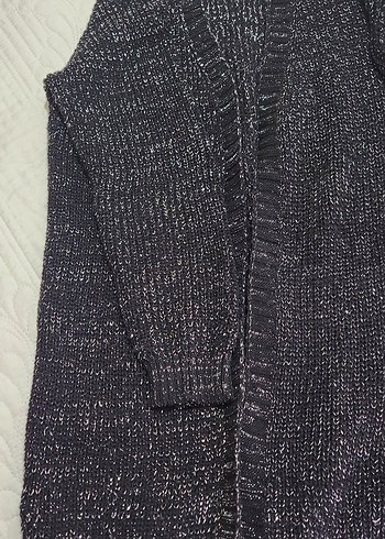 Siyah simli Kadın hırka - Görsel 3