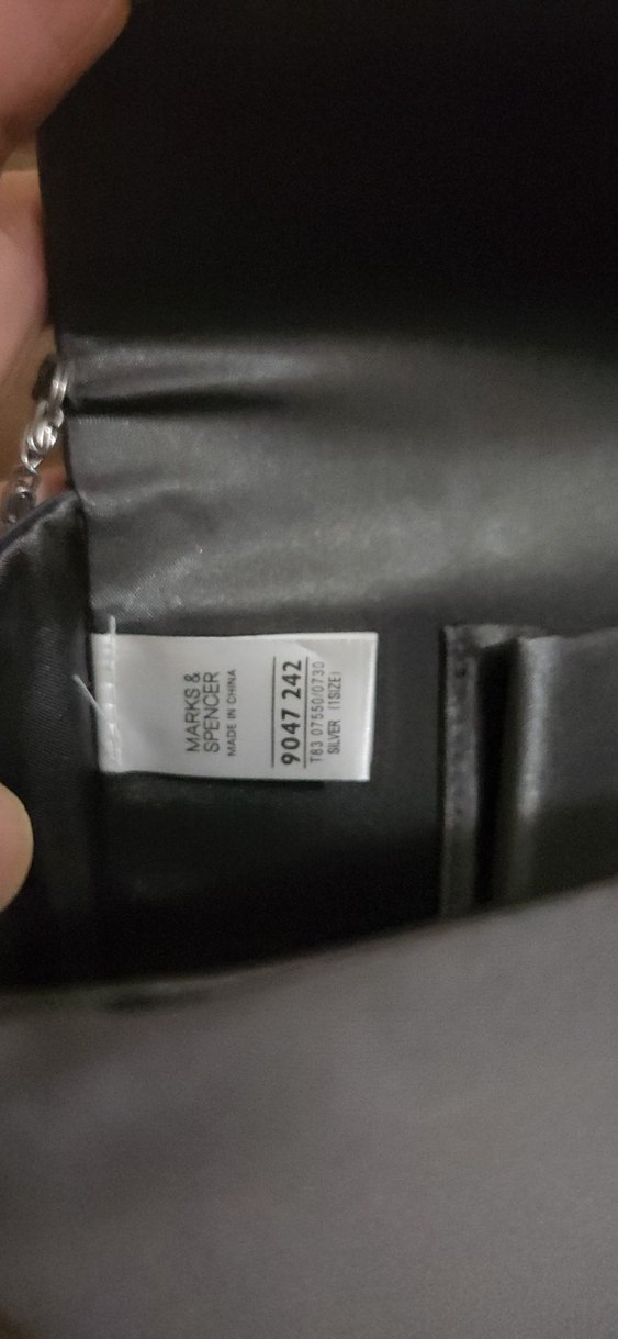 Gri Fiyonklu Kadın Saten Abiye Çanta - Görsel 4