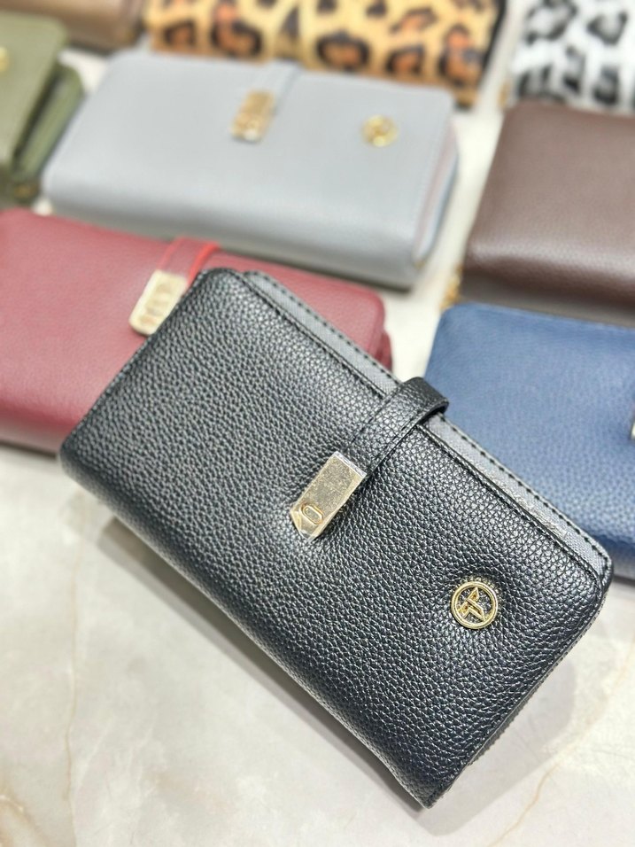 Leopar Desenli Modern Kadın Deri Cüzdan - Görsel 2