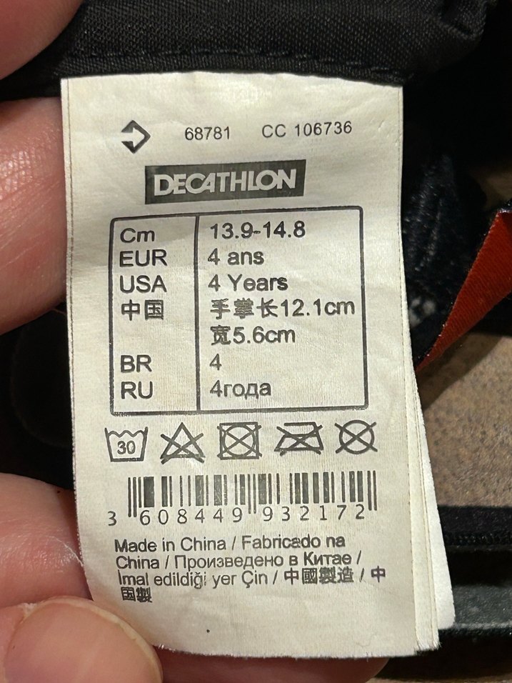 Decathlon Wed'ze marka siyah renk 4yaş çocuk kayak eldiveni - Görsel 3