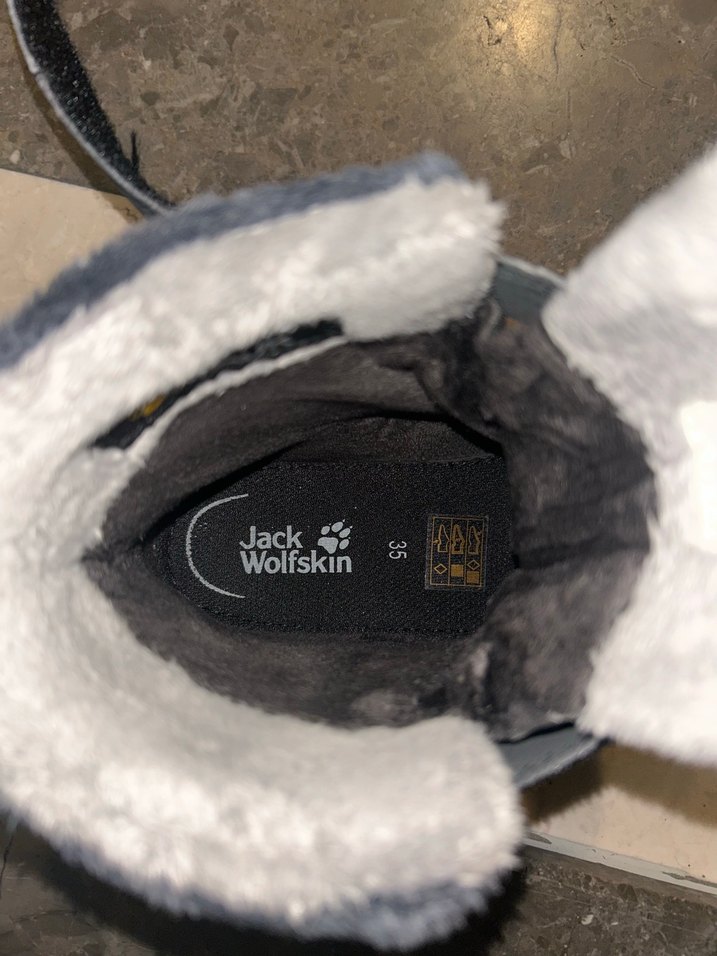Jack Wolfskin 35 numara siyah renk kışlık çocuk botu - Görsel 5