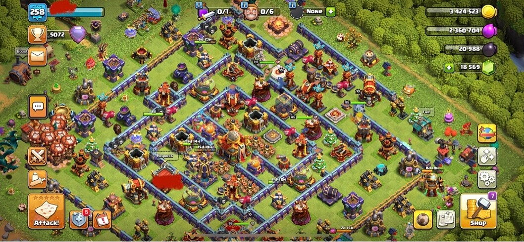 Clash of clans bb16 neredeyse full