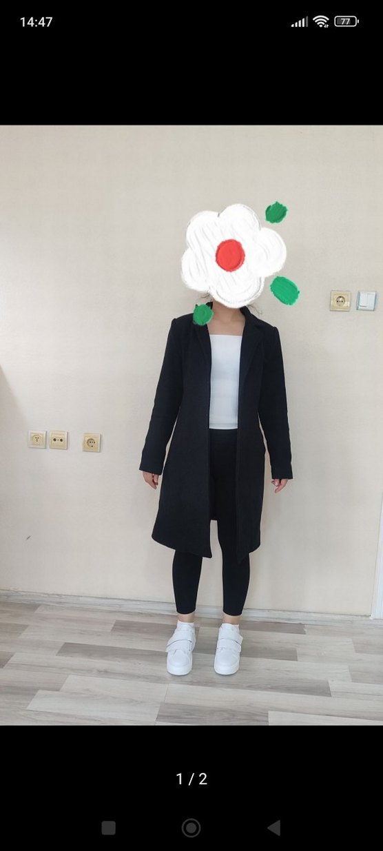 bayan siyah kaşe - Görsel 2