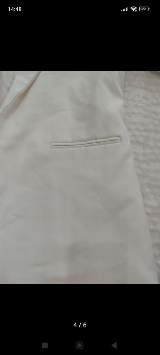 Kadın Beyaz  Blazer Ceket - Görsel 4