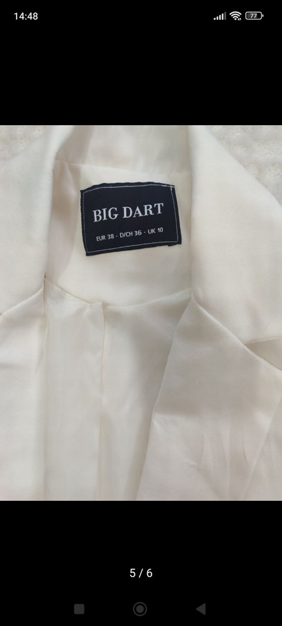 Kadın Beyaz  Blazer Ceket - Görsel 5