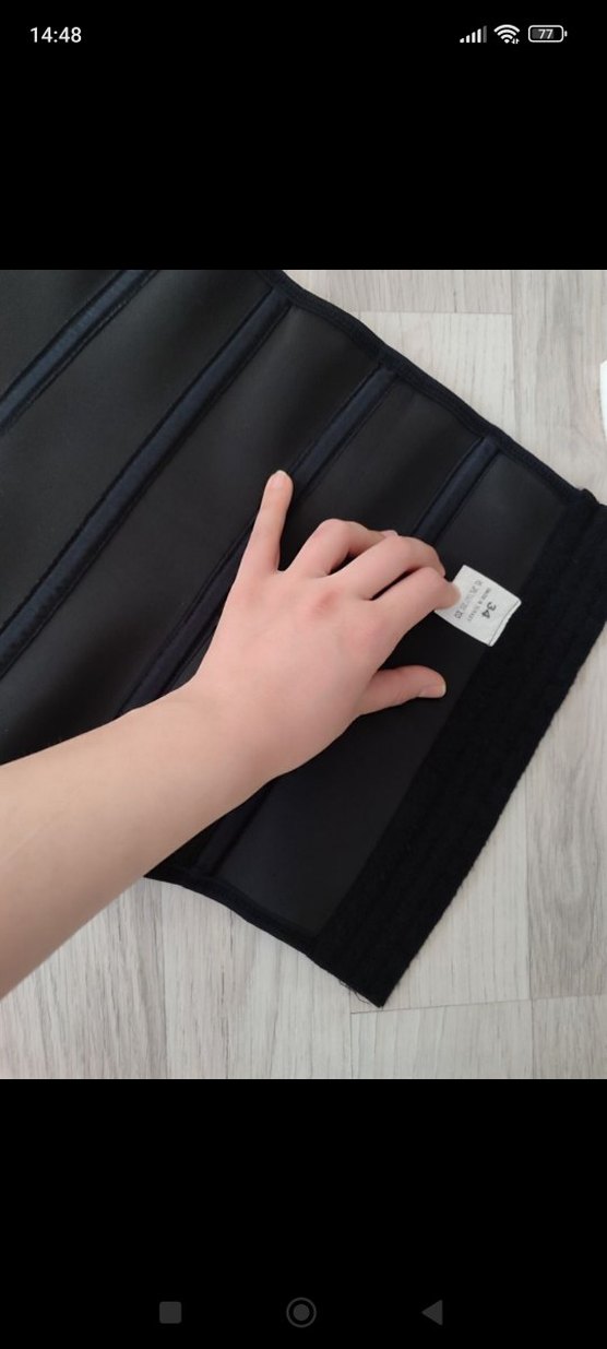 Siyah Dikişsiz göbek Korsesi - Görsel 5