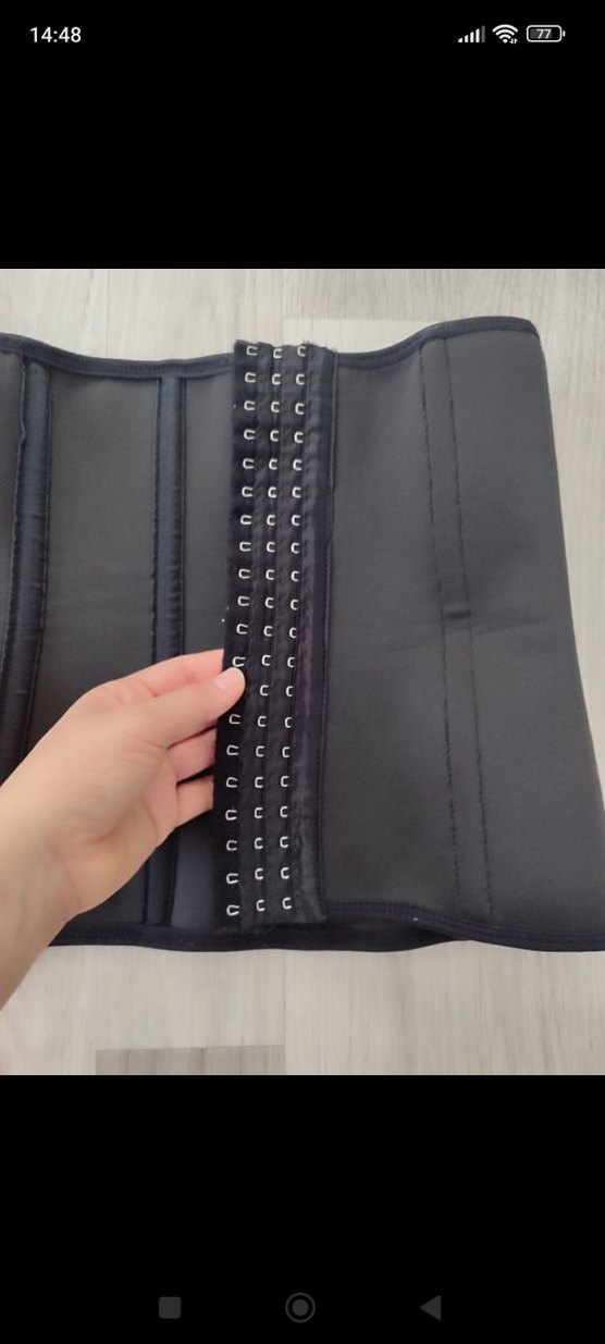 Siyah Dikişsiz göbek Korsesi - Görsel 4