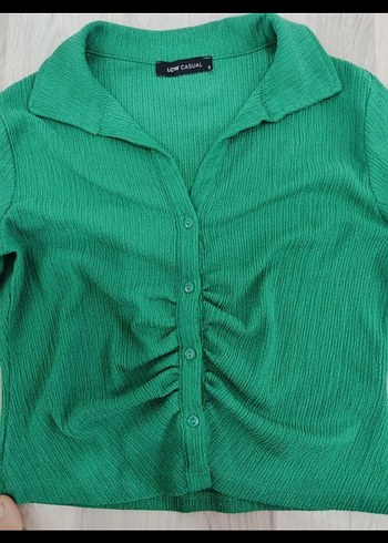 Düğmeli Yeşil  Kadın Kazak - Görsel 2